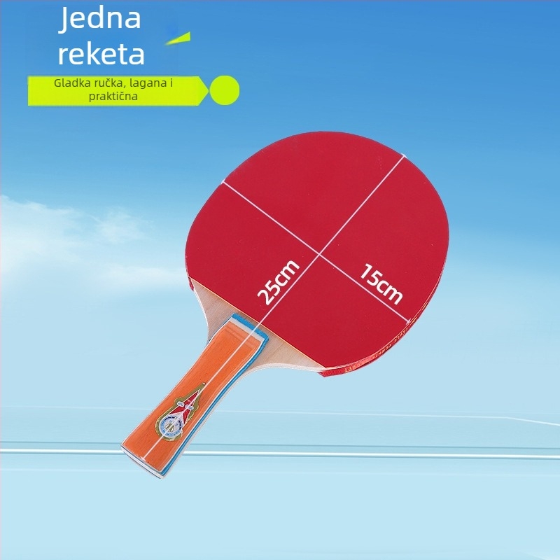 Set reketa za stolni tenis – Penhold, dvostruko invertna guma, Broj artikla Table Tennis Racket 001