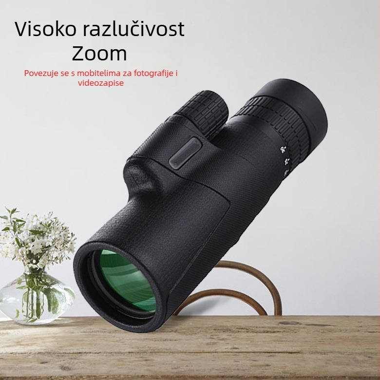 Monokularni teleskop 10-30x50 za fotografiranje mobitelom, na otvorenom, pri slabom osvjetljenju
