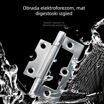 Nehrđajući čelični šarku za drvena i ormar vrata – bez utora, ti ležaj, debeli sklopni dizajn