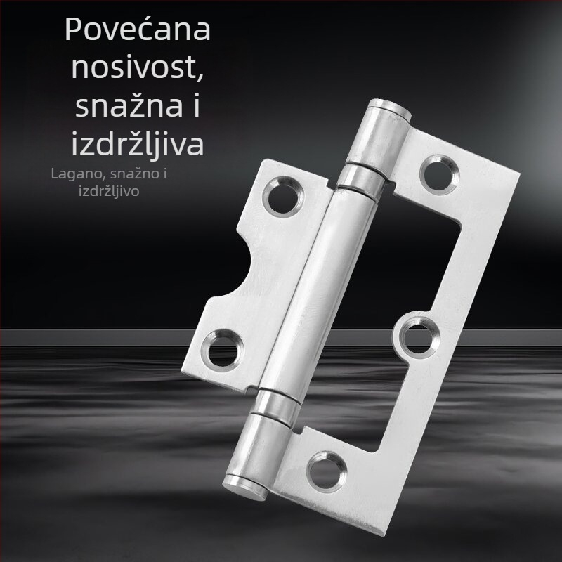 Nehrđajući čelični šarku za drvena i ormar vrata – bez utora, ti ležaj, debeli sklopni dizajn
