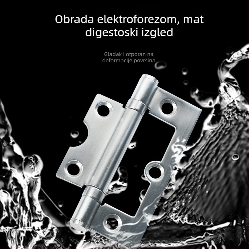 Nehrđajući čelični šarku za drvena i ormar vrata – bez utora, ti ležaj, debeli sklopni dizajn