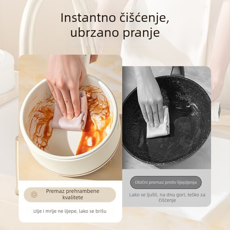 MC-XZE2017 Električni kuhalo s parom, kapacitet do 2 L, 2 sloja, unutarnji spremnik od nehrđajućeg čelika, mehaničko upravljanje, grill i shabu-shabu, za 4–5 porcija