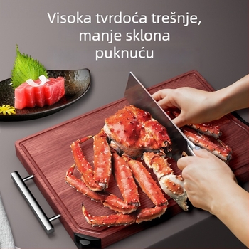 Amy daska za rezanje od trešnje – masivno drvo, dvostrana daska za kuhinju