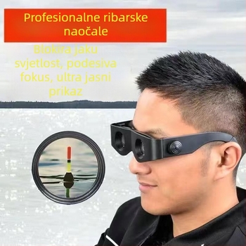 Ruhong stabilizirani monokularni ribolovni teleskop, nosivi na glavi, povećanje 0.01x, promjer izlazne zjenice 0.01, udaljenost izlazne zjenice 0.01