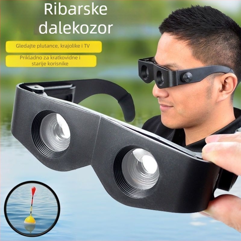 Ruhong stabilizirani monokularni ribolovni teleskop, nosivi na glavi, povećanje 0.01x, promjer izlazne zjenice 0.01, udaljenost izlazne zjenice 0.01