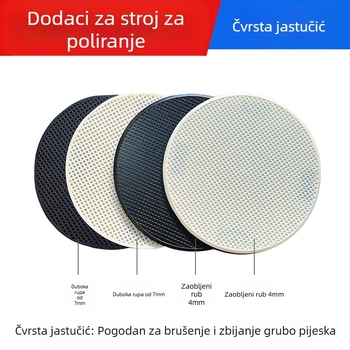 Set dodataka za brušenje cementa: plastični disk za brušenje, spužvasti disk, brusni papir i metalna ploča – marka Winning