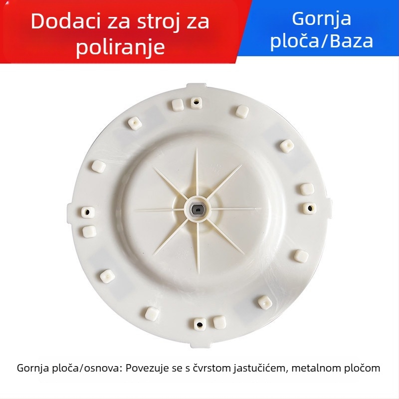 Set dodataka za brušenje cementa: plastični disk za brušenje, spužvasti disk, brusni papir i metalna ploča – marka Winning