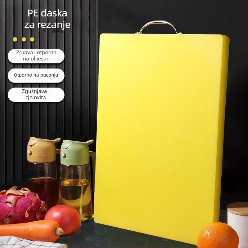 Dvostrana plastična daska za rezanje, debela, monolitna konstrukcija, za kućnu upotrebu
