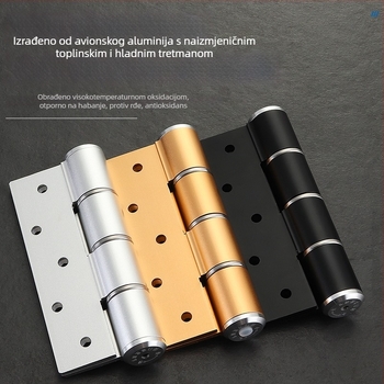 Skriti hidraulični šarnir za vrata namijenjeni nevidljivim prostorima – tiho zatvaranje, podesiva brzina zatvaranja, aluminijska legura, premaz u spreju, model Adjustable Door Stopper, brend Yalida