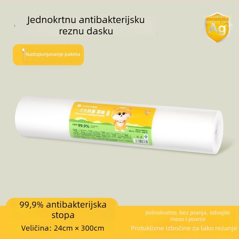 Jednokratna podloga za dasku za rezanje u kuhinji – Ju Meow, plastična, protuklizna, antibakterijska, prenosna