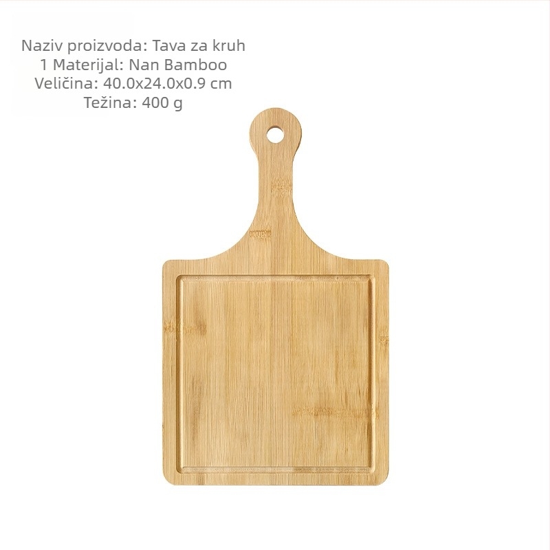 Daska za rezanje od bambusa – okrugla i kvadratna, protuklizna, za kućnu upotrebu, moderan stil