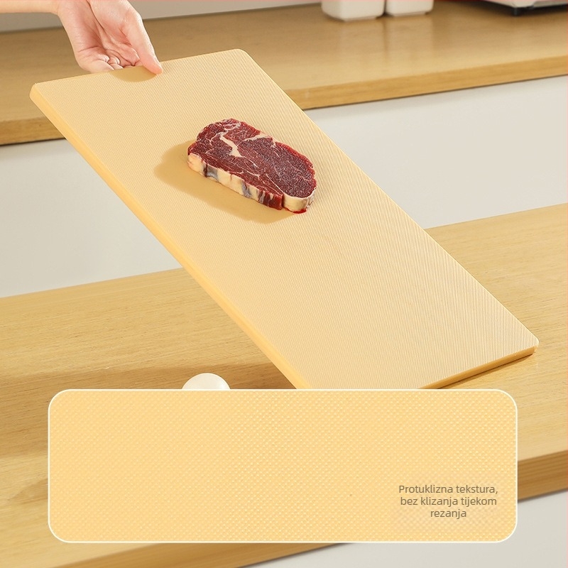 PE antibakterijska daska za rezanje, dvostruka s odjeljivanjem sirovog i kuhano, debela, fleksibilna kuhinjska ploča