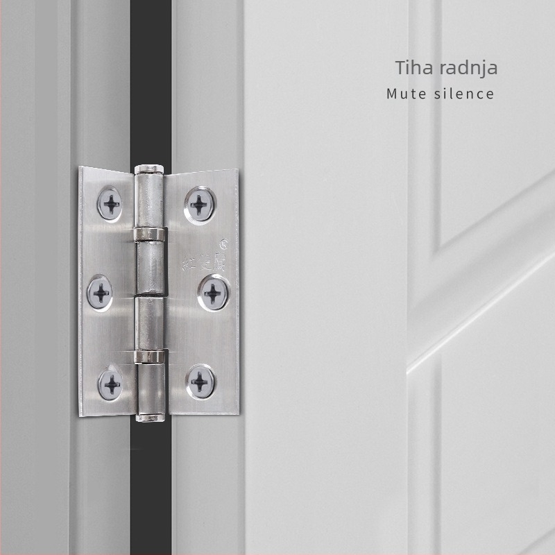 Panta od nehrđajućeg čelika s ležajem za vrata ormara – brušeni završetak, moderni stil