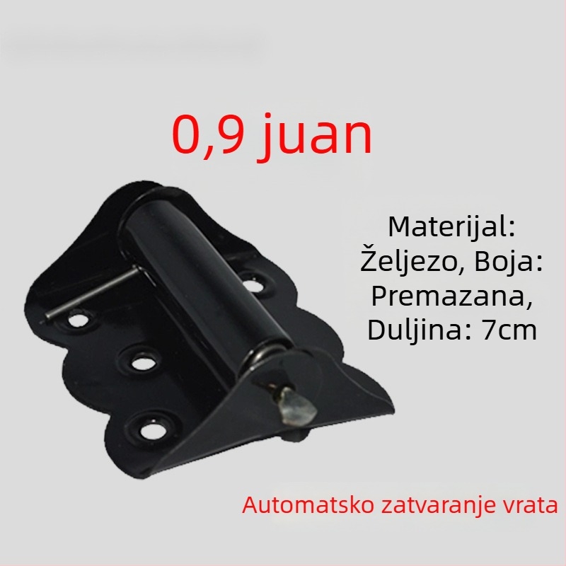 Pružni šark za mrežna vrata, nehrđajući čelik, automatsko zatvaranje, leptir šarka