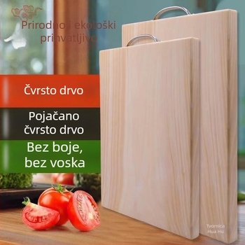 Daska za rezanje od ginkgo drveta, pravokutnog oblika, za kućnu upotrebu u kuhinji, antibakterijska i otporna na plijesan, otporna na pukotine