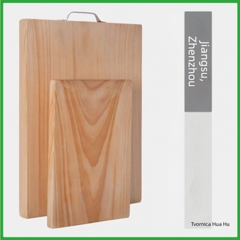Daska za rezanje od ginkgo drveta, pravokutnog oblika, za kućnu upotrebu u kuhinji, antibakterijska i otporna na plijesan, otporna na pukotine