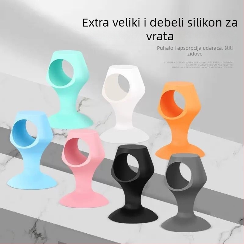 Silikonski dovodni stopper bez bušenja, zidni Ct-01, model 0018, za kupaonicu, protiv sudara, ručno upravljanje, Yuezhi, stil laganog luksuza