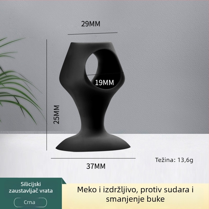 Silikonski dovodni stopper bez bušenja, zidni Ct-01, model 0018, za kupaonicu, protiv sudara, ručno upravljanje, Yuezhi, stil laganog luksuza