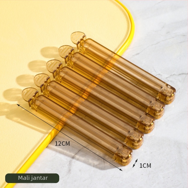 Xihui Prozirni klips za zatvaranje snacka — 5-pack, kuhinjske vrećice za čaj i mliječni prah (Moderan minimalistički stil)
