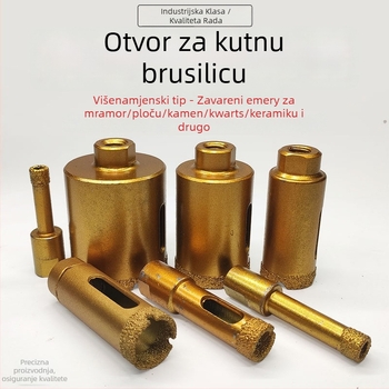 Majestic Bušilica za rupe na keramičkim pločicama za suho bušenje, pogodna za mramor, granit i kamene ploče