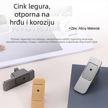 Nevidljivi magnetski zasun za drvena vrata — F tip zasuna, cinkova legura, elektroplatirani završni sloj, moderan stil