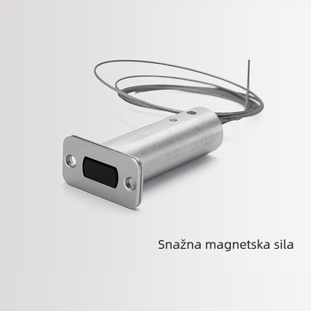 Nevidljivi magnetski zasun za drvena vrata — F tip zasuna, cinkova legura, elektroplatirani završni sloj, moderan stil