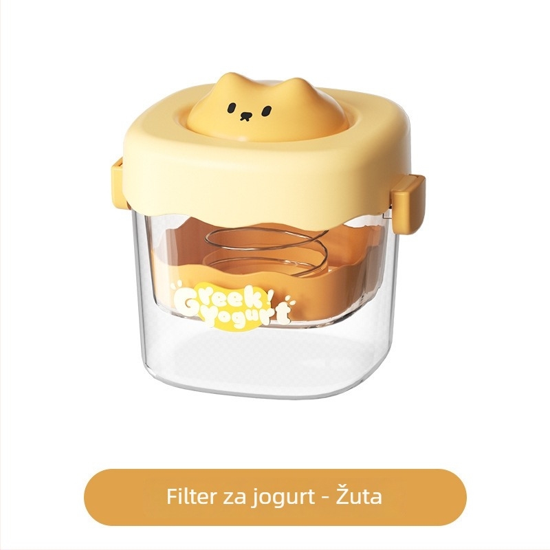 Filter za jogurt i odjeljivač surutke za domaći gusti grčki jogurt — filtracijski uređaj visoke kvalitete, konstrukcija od ABS-a, PS-a, najlonske mreže i 304 nehrđajućeg čelika, mogućnost otiska logotipa