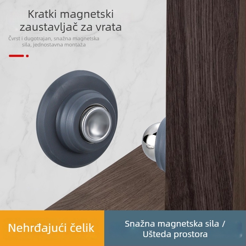 Silikonsko usisno držač vrata, model GJDMX, materijal silikon, ugradnja na zid, ručno upravljanje