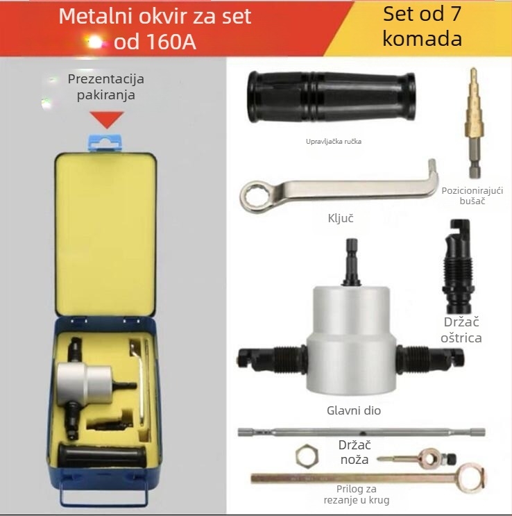YT-160A Dvostruko Glava Rezač Za Metalne Ploče, Konstrukcija Od Aluminijskog Legura I Karbonske Čelika