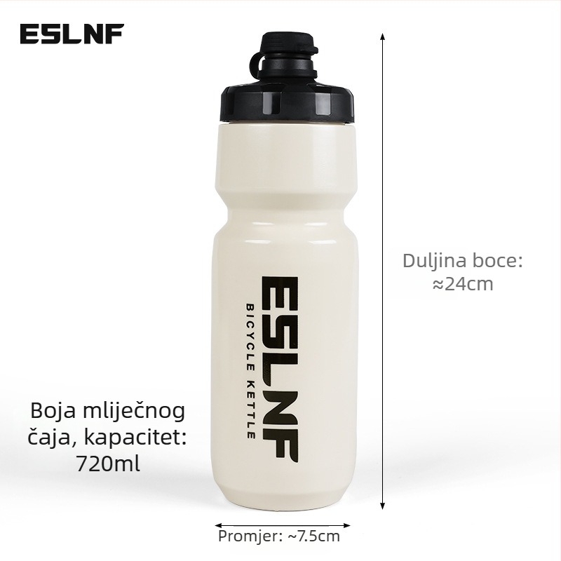 ESLNF Biciklistička boca za vodu, unisex, boca velikog kapaciteta, materijali: TPE/PP/Silikon