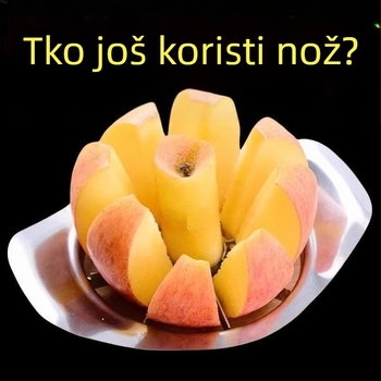 Nehrđajući čelični nož za voće za jabuke i kruške s uklanjanjem sjemenki, višenamjenski dijelnik voća za kućnu upotrebu