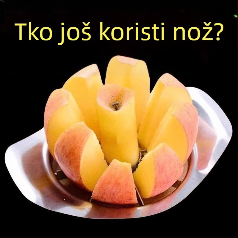 Nehrđajući čelični nož za voće za jabuke i kruške s uklanjanjem sjemenki, višenamjenski dijelnik voća za kućnu upotrebu