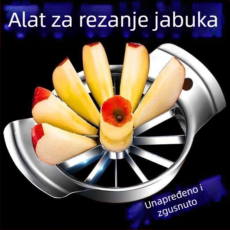 Nehrđajući čelični nož za voće za jabuke i kruške s uklanjanjem sjemenki, višenamjenski dijelnik voća za kućnu upotrebu