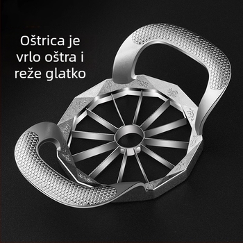 Nož za jabuke i dijelič voća od zinkove zlitine i 304 nehrđajućeg čelika – Veliki dijelitelj voća, uklanjanje jezgre
