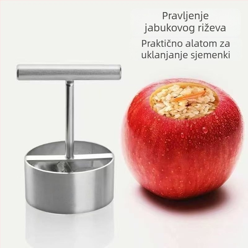 Alat za izdvajanje jezgre Snow Pear i kalup za rižu u jabuci — moderni minimalistički dizajn, bez prilagodbe, bez logotipa