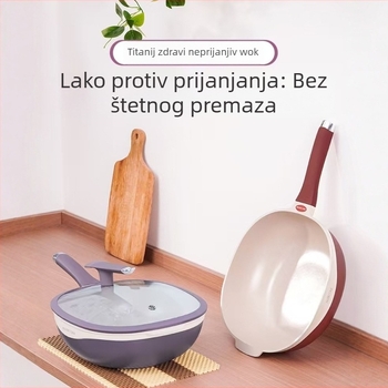Tava za prženje s keramičkim premazom, staklenim poklopom, višeslojno dno, dubina 11 cm (keramički premaz; nelepivi; višeslojno dno; dubina 11 cm; stakleni poklop)