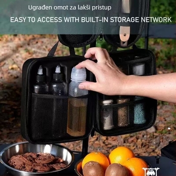 Set bočica za začine za kampiranje i piknik – prijenosne posudice za začine, boca za ulje i torba za pohranu. Podrijetlo: Zhejiang; Kategorija proizvoda: Outdoor toiletry bag; Značka: Other; Specifikacija: Set