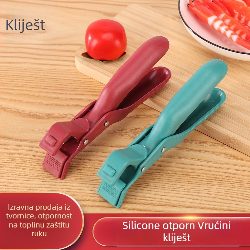 Protuklizni silikon klips za zdjele – Kuhinjski klips za zdjele i tanjure, siguran za paru, moderni minimalistički dizajn