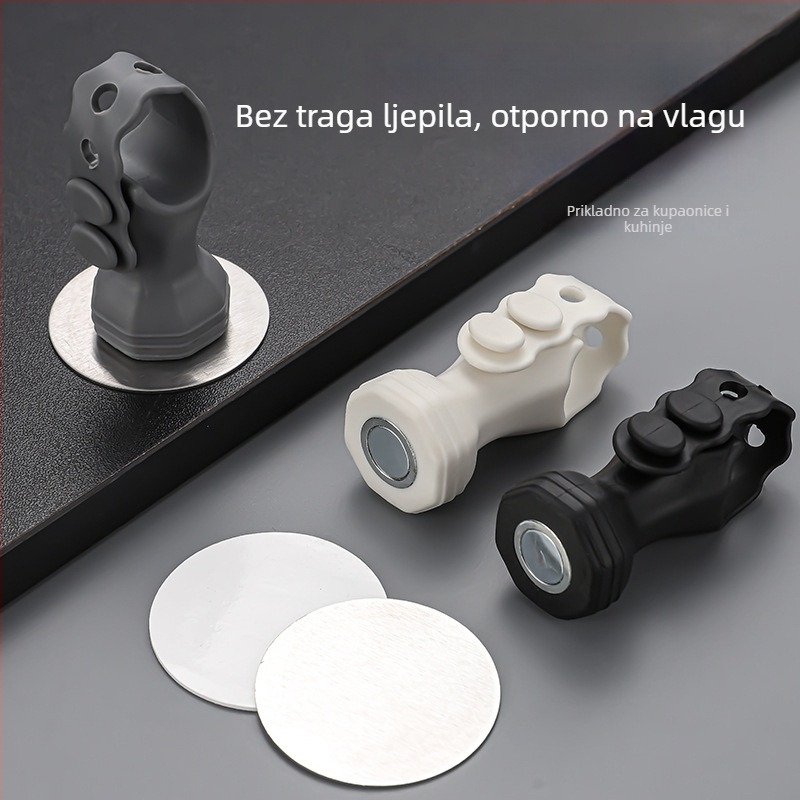 Silikonski zaustavljač vrata – podesivi držač, zidni montažni, moderan minimalistički stil