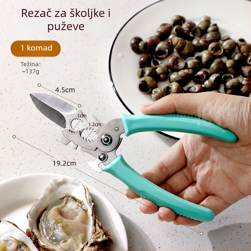 Alat za rezanje repa puža, otporan na klizanje, od nehrđajućeg čelika, kuhinjski alat