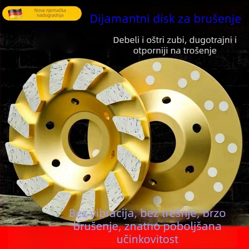 Diamantski disk za kutnu brusilicu – obrada kamena, vezivo od metalne legure, sinteriranje, težina 0,5 kg