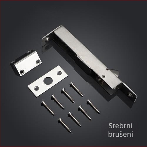 304 nehrđajući čelik – automatska zasun za vrata od drveta, skriven kanal zasuna, završna obrada brušena/elektroplat, Honggu