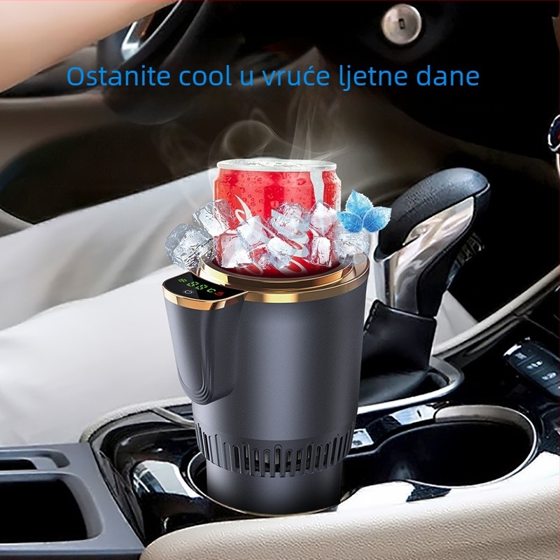 Auto hladnjak za grijanje i hlađenje s zaslonom, 5L kapaciteta, 12V, 36W, -9°C do 60°C, Univerzalna kompatibilnost