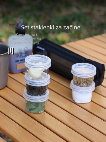 Shono Prijenosni set posuda za začine za kampiranje i piknik
