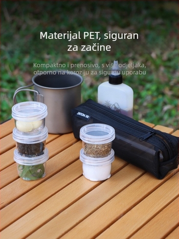 Shono Prijenosni set posuda za začine za kampiranje i piknik