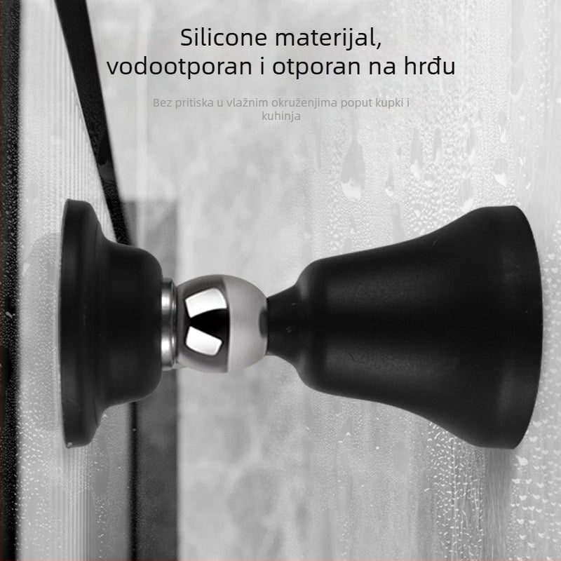 Bell vrata stopper – zidna montaža, materijal plast-čelik, standardna konstrukcija, ručno upravljanje, moderan minimalistički stil