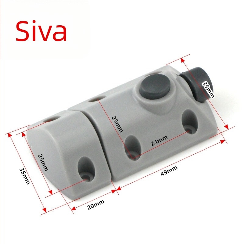 Plastični teški zasun za ormariće i drvena vrata, automatski gumb s oprugom, moderan stil