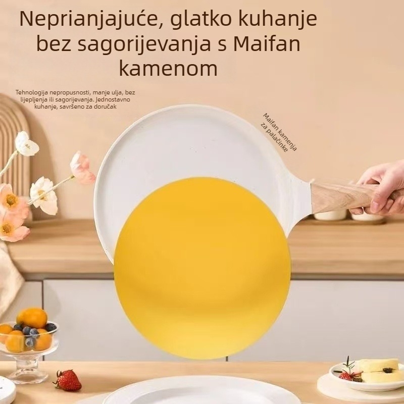 Tanjur s ravnim dnom, višeslojna nelepiva, aluminijska legura, korejski stil, kompatibilan s indukcijom