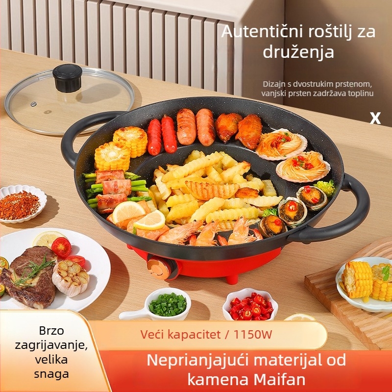 Tiganj/Lonac, neprijanjajući, aluminijska legura, trostruko dno, kompatibilno s indukcijskim pločama
