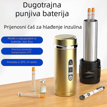 Prijenosna kutija za hlađenje inzulina i lijekova s termoelektričnim hlađenjem, 5 L kapaciteta, punjiva